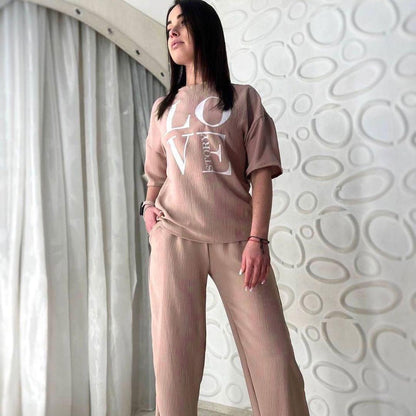 Костюм з широкими штанами "Love story"