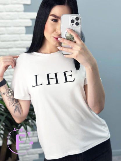 Трикотажна футболка з принтом "The"