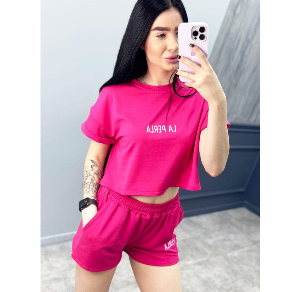 Костюм спортивний з шортами "La perla"