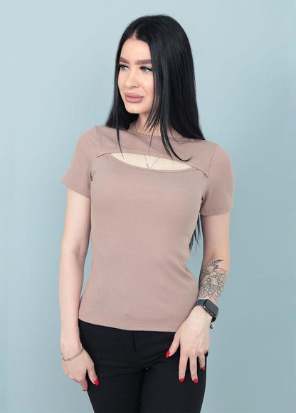 Футболка з вирізом "Bianka"