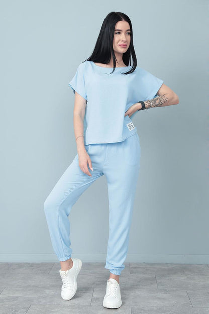 Літній костюм зі штанами на резинці "My day"