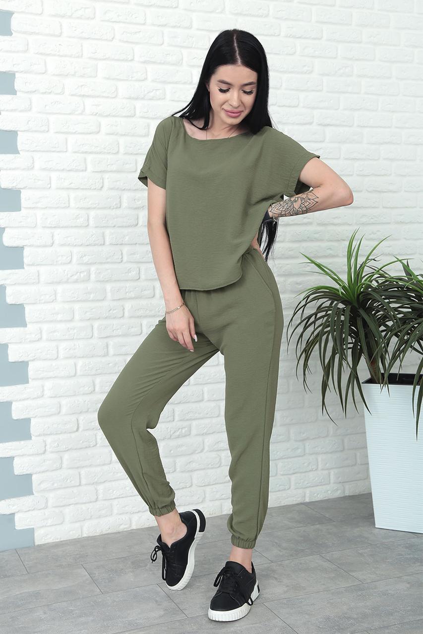 Літній костюм зі штанами на резинці "My day"