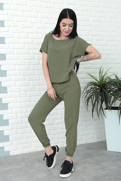 Літній костюм зі штанами на резинці "My day"