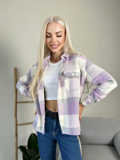 Тепла сорочка в клітинку "Elba"