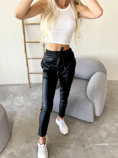 Демісезонні штани з екошкіри "Richy"