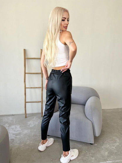 Демісезонні штани з екошкіри "Richy"