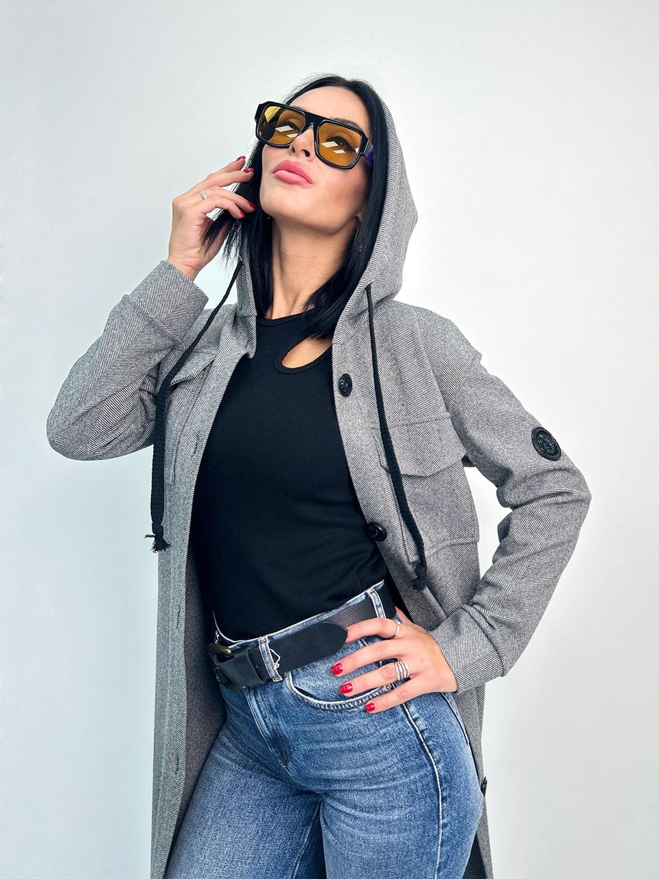 Кашеміровий кардіган з капюшоном "Dila"