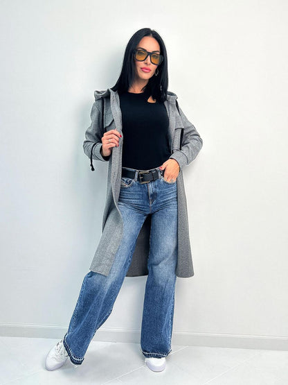 Кашеміровий кардіган з капюшоном "Dila"