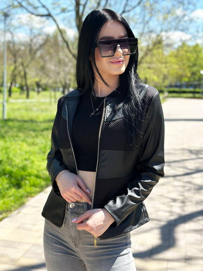 Легка  шкіряна куртка  "Nika"
