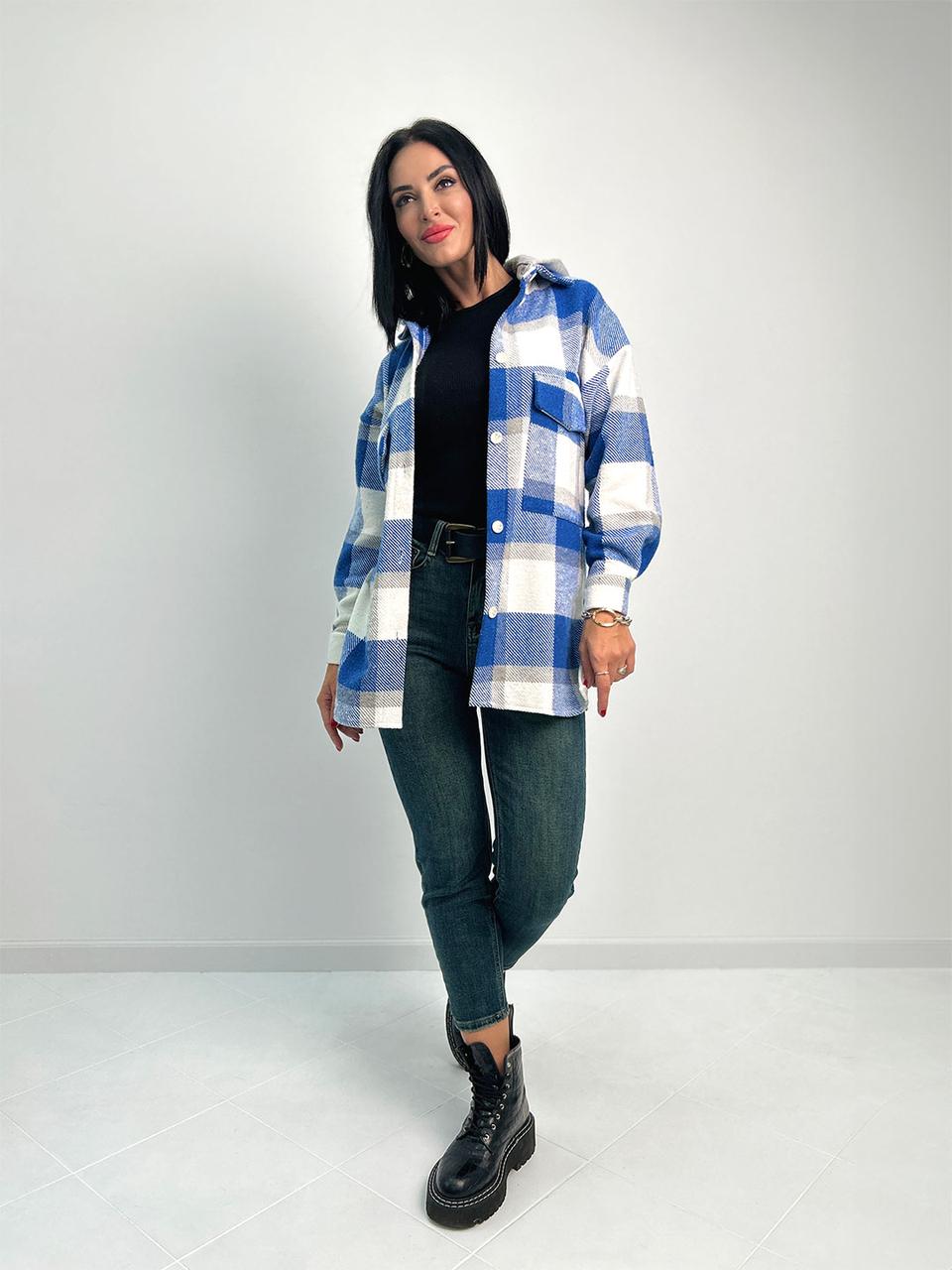 Сорочка-куртка в клітинку оверсайз "Ultra"