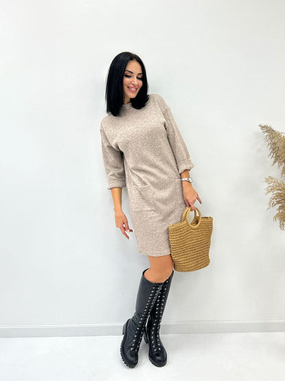 Тепла сукня з двосторонньої ангори "Debra"