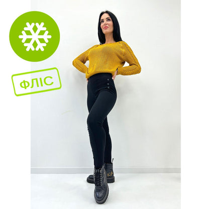 Легінси-лосіни "Daily" джинс-коттон на флісі