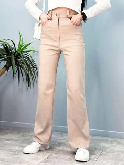 Брюки-палаццо з джинс-бенгаліну "Grape"