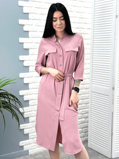 Довга сукня-сорочка з поясом "Marcella"