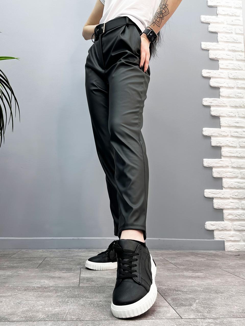 Прямі брюки з екошкіри "Arden"