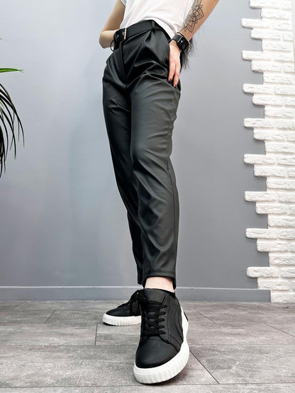 Прямі брюки з екошкіри "Arden"