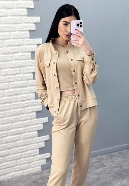 Жіночий трикотажний костюм трійка "Amalfi"