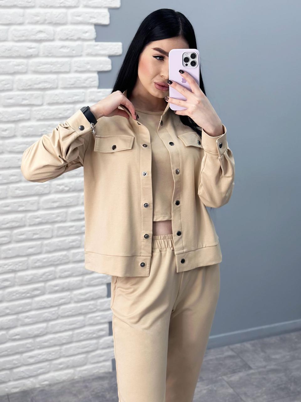 Жіночий трикотажний костюм трійка "Amalfi"