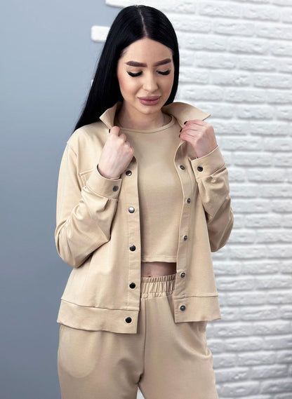 Жіночий трикотажний костюм трійка "Amalfi"