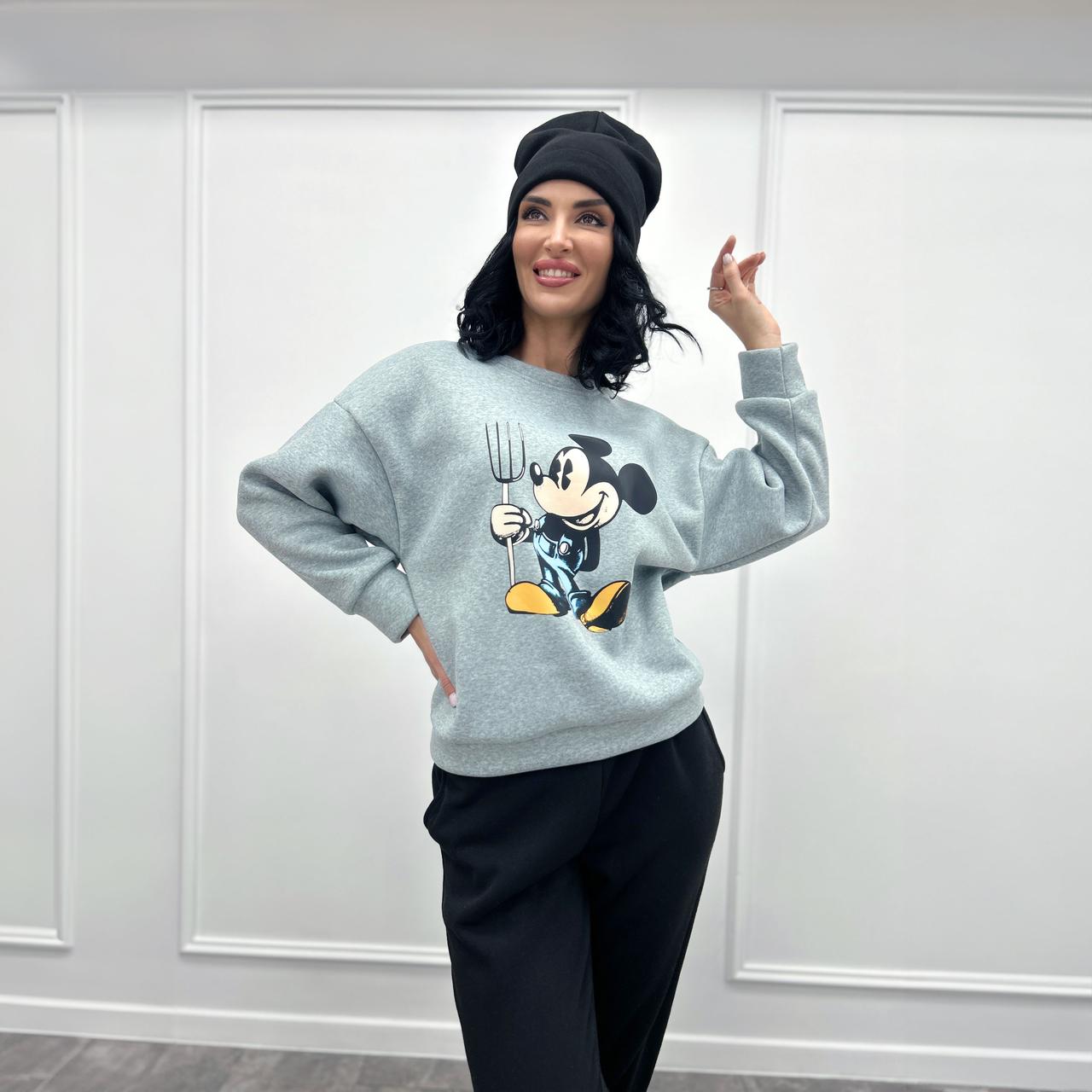 Двокольоровий спортивний костюм з шапкою "Minnie"