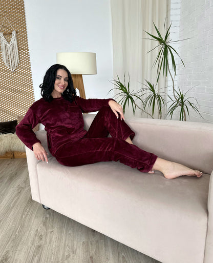 Махровий костюм з декоративними кишенями "Luci"