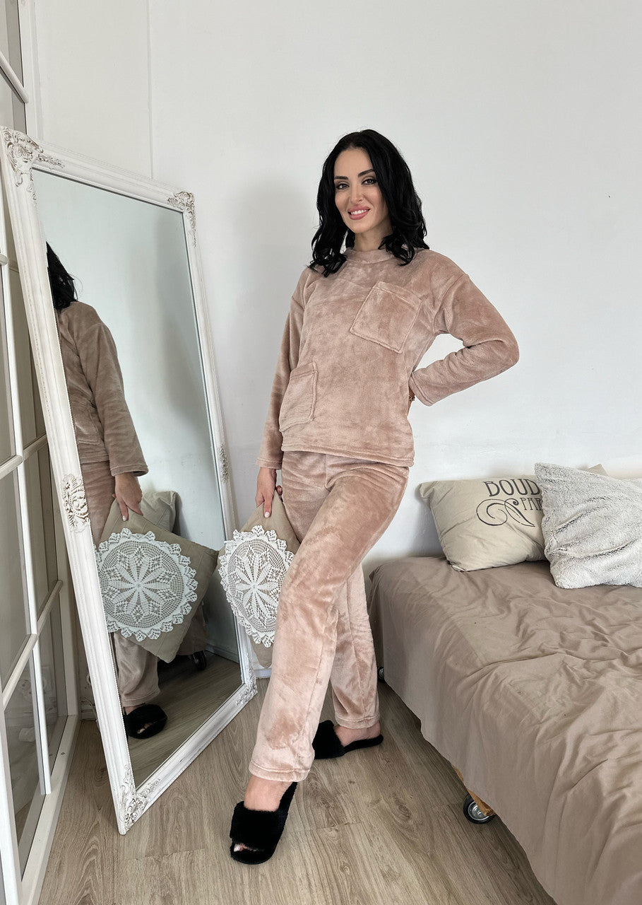 Махровий костюм з декоративними кишенями "Luci"