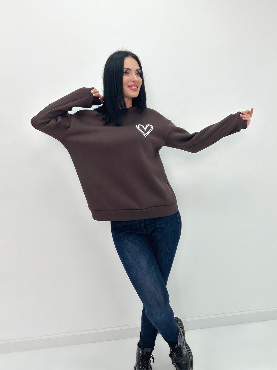 Світшот вільного крою "Self" Турція