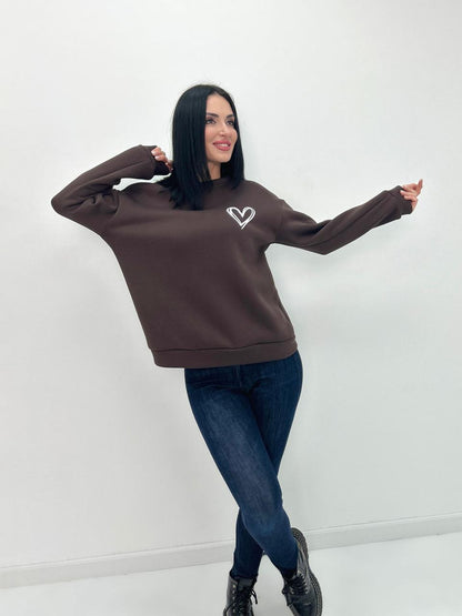 Світшот вільного крою "Self" Турція