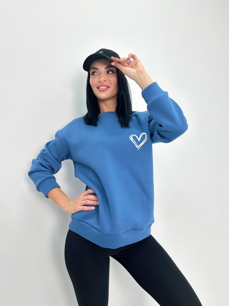 Світшот вільного крою "Self" Турція