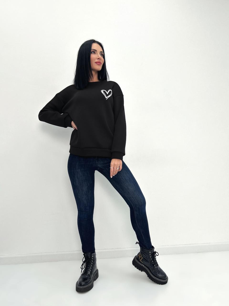 Світшот вільного крою "Self" Турція